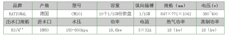 万能蒸烤箱参数